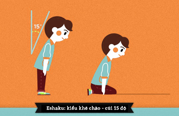 Cách chào của người Nhật kiểu Eshaku