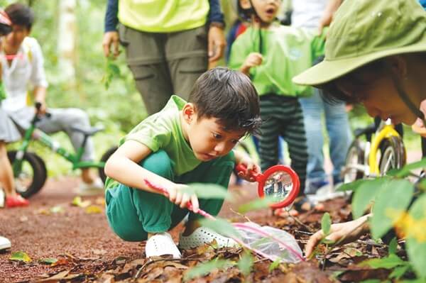 Cho con tiếp xúc với môi trường bên ngoài