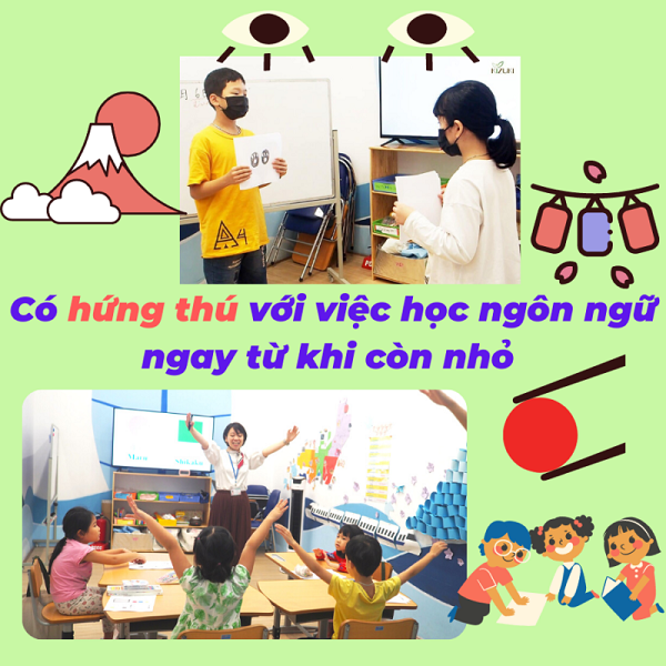 Luôn tạo mọi điều kiện tốt nhất để bé cảm thấy thích thú khi học tại trung tâm tiếng Nhật cho trẻ em