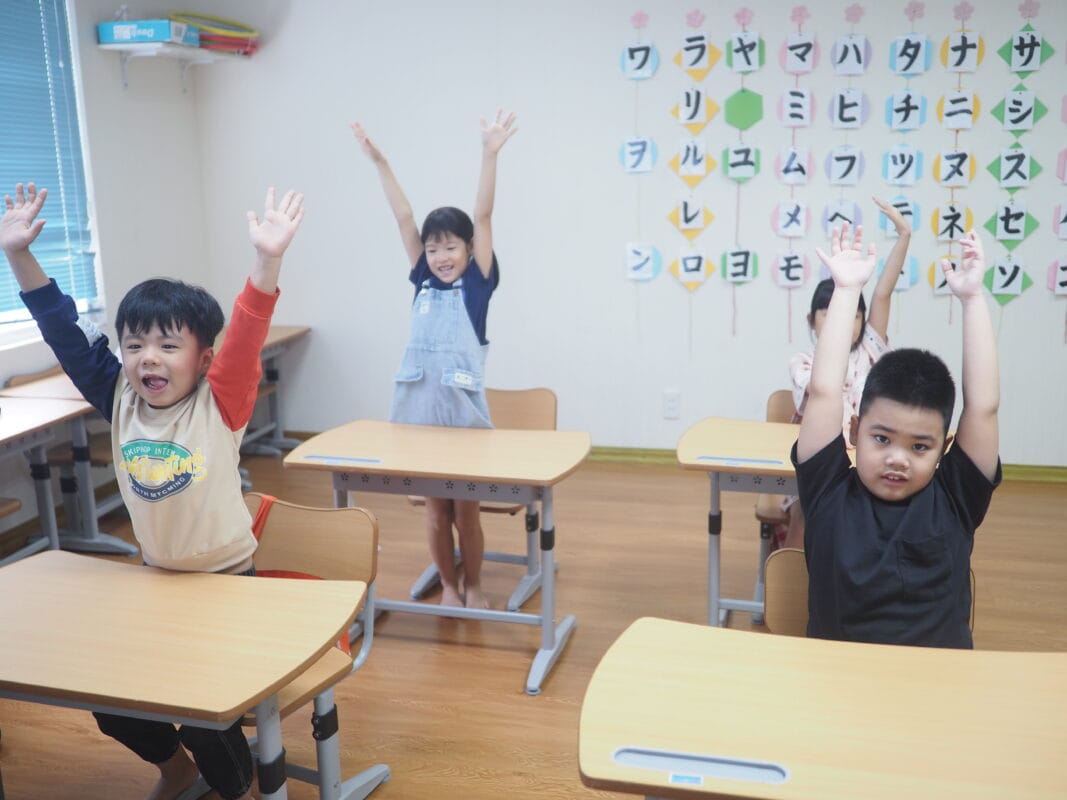 Một số hình ảnh thực tế tại lớp học KIZUKI KIDS OFFLINE: